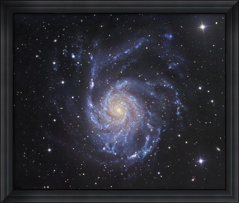 Framed Pinwheel Galaxy in Ursa Major Print