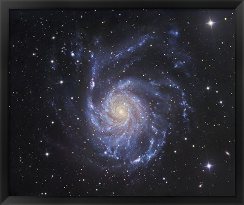 Framed Pinwheel Galaxy in Ursa Major Print