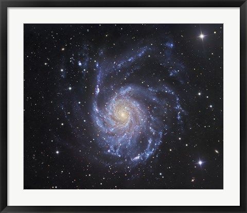 Framed Pinwheel Galaxy in Ursa Major Print