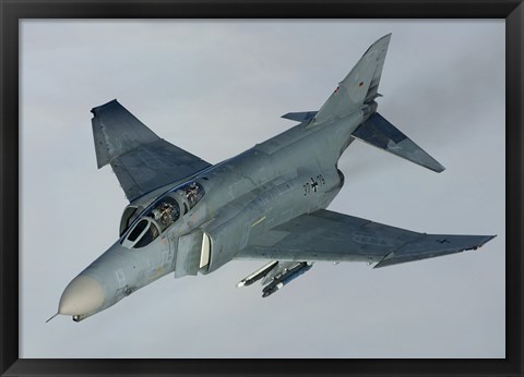 Framed Luftwaffe F-4F Phantom II (from above) Print