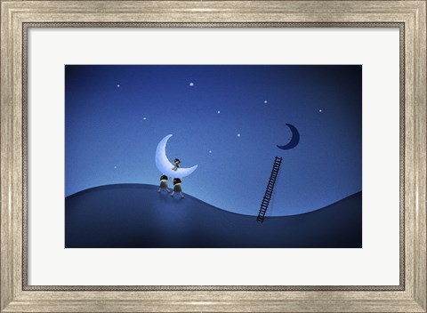 Framed Stealing the Moon Print