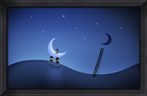 Framed Stealing the Moon Print