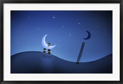 Framed Stealing the Moon Print