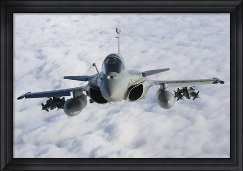 Framed Dassault Rafale B of the French Air Force (front view) Print