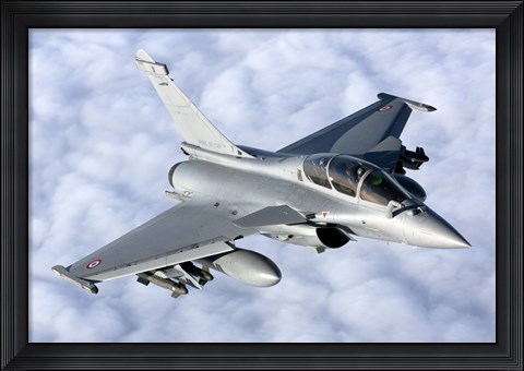 Framed Dassault Rafale B of the French Air Force Print