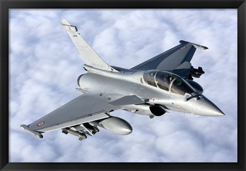 Framed Dassault Rafale B of the French Air Force Print