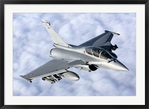 Framed Dassault Rafale B of the French Air Force Print