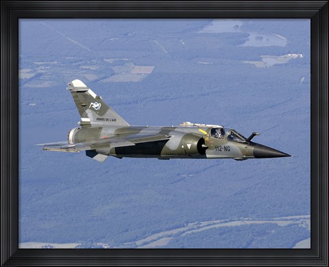 Framed Mirage F1CR of the French Air Force over France Print