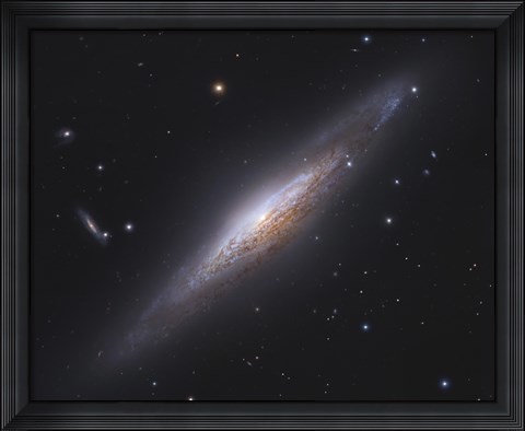 Framed Spiral Galaxy in Lynx (close up) Print