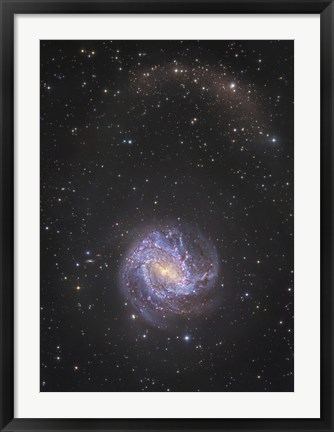 Framed Messier 83 and its Northern Stellar Tidal Stream Print