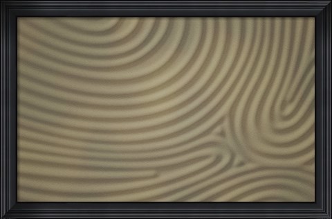 Framed Circles in the Sand Print