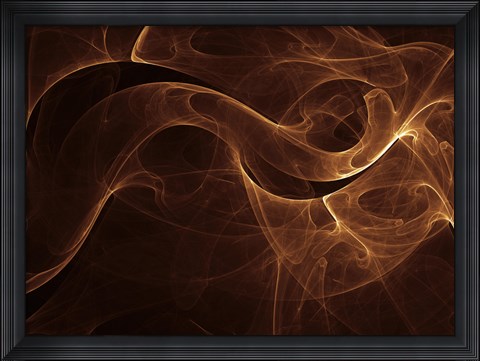 Framed Abstract Gold One Print