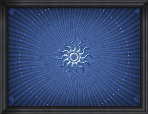 Framed Blue Star Print