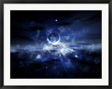 Framed Blue Planet Print