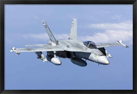 Framed CF-188A Hornet of the Royal Canadian Air Force (front view) Print