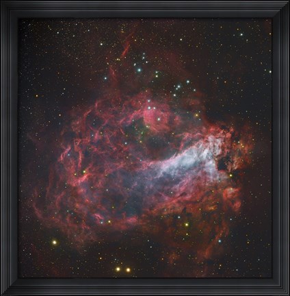 Framed Omega Nebula in Sagittarius Print