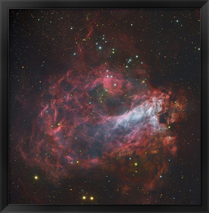 Framed Omega Nebula in Sagittarius Print