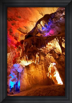 Framed Australia, NSW, Jenolan Caves, Blue Mountains, Lucas Cave Print