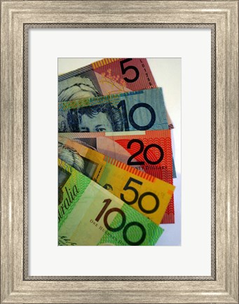 Framed Australian Money Print