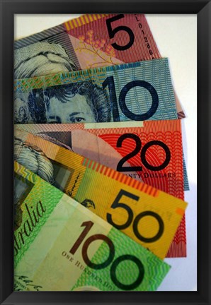 Framed Australian Money Print