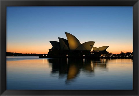 Framed Sydney Opera House at Dawn, Sydney, Australia Print