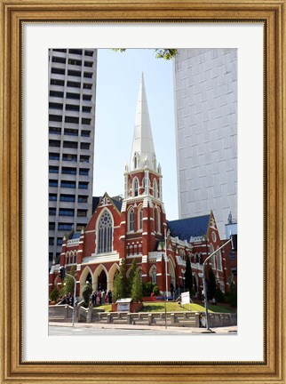 Framed Albert Street Uniting Church, Brisbane, Queensland, Australia Print