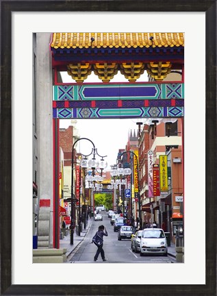 Framed Chinatown, Little Bourke Street, Melbourne, Victoria, Australia Print