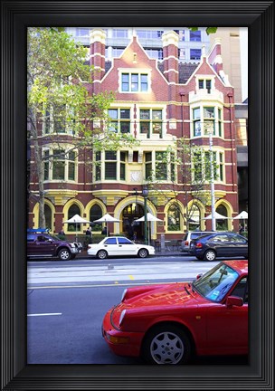 Framed Collins Street, Melbourne, Victoria, Australia Print