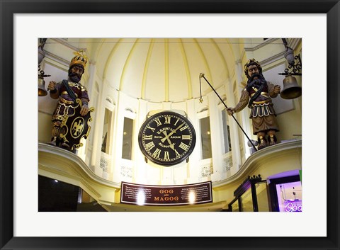 Framed Gog and Magog, Royal Arcade, Melbourne, Victoria, Australia Print