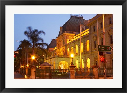 Framed Historic Parliament House, Brisbane, Queensland, Australia Print