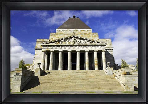 Framed Shrine of Remembrance, Melbourne, Victoria, Australia Print
