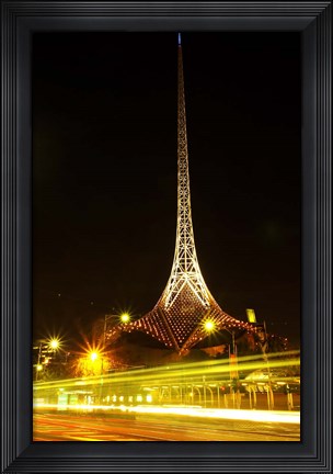 Framed Spire of Victorian Arts Centre, Melbourne, Victoria, Australia Print