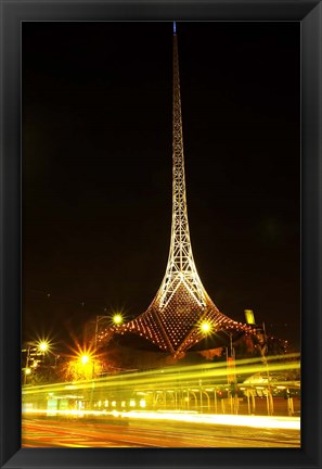 Framed Spire of Victorian Arts Centre, Melbourne, Victoria, Australia Print