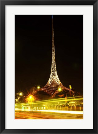 Framed Spire of Victorian Arts Centre, Melbourne, Victoria, Australia Print