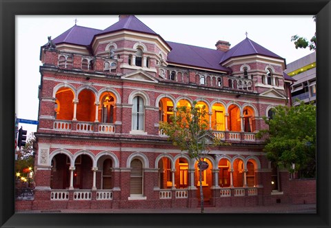 Framed Mansions, Brisbane, Queensland, Australia Print