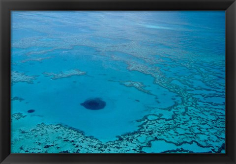 Framed Australia, Great Barrier Reef, Blue Hole Print