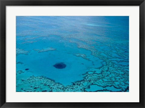 Framed Australia, Great Barrier Reef, Blue Hole Print