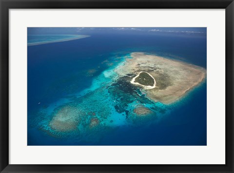 Framed Green Island, Great Barrier Reef, Queensland, Australia Print