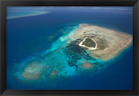 Framed Green Island, Great Barrier Reef, Queensland, Australia Print