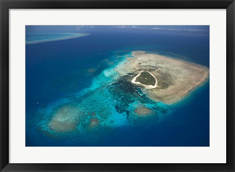 Framed Green Island, Great Barrier Reef, Queensland, Australia Print