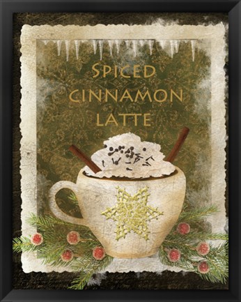 Framed Spiced Cinnamon Latte Print