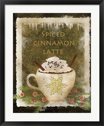 Framed Spiced Cinnamon Latte Print