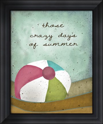 Framed Crazy Days of Summer Print