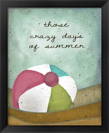 Framed Crazy Days of Summer Print