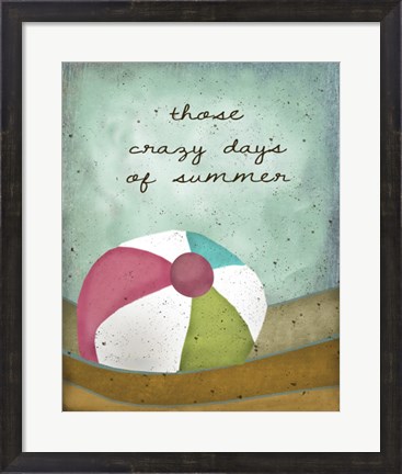 Framed Crazy Days of Summer Print