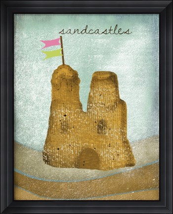 Framed Sandcastles Print
