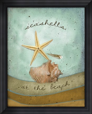 Framed Seashells Print