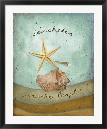 Framed Seashells Print