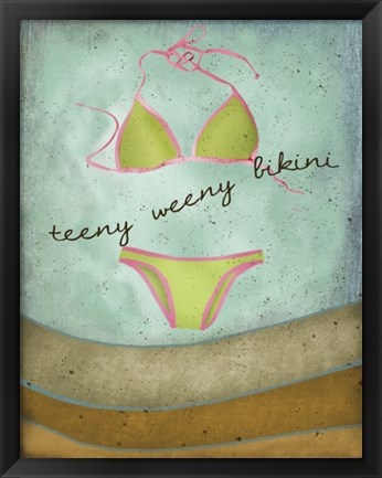 Framed Teeny Weeny Bikini Print