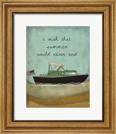 Framed Wish Summer would never end Print